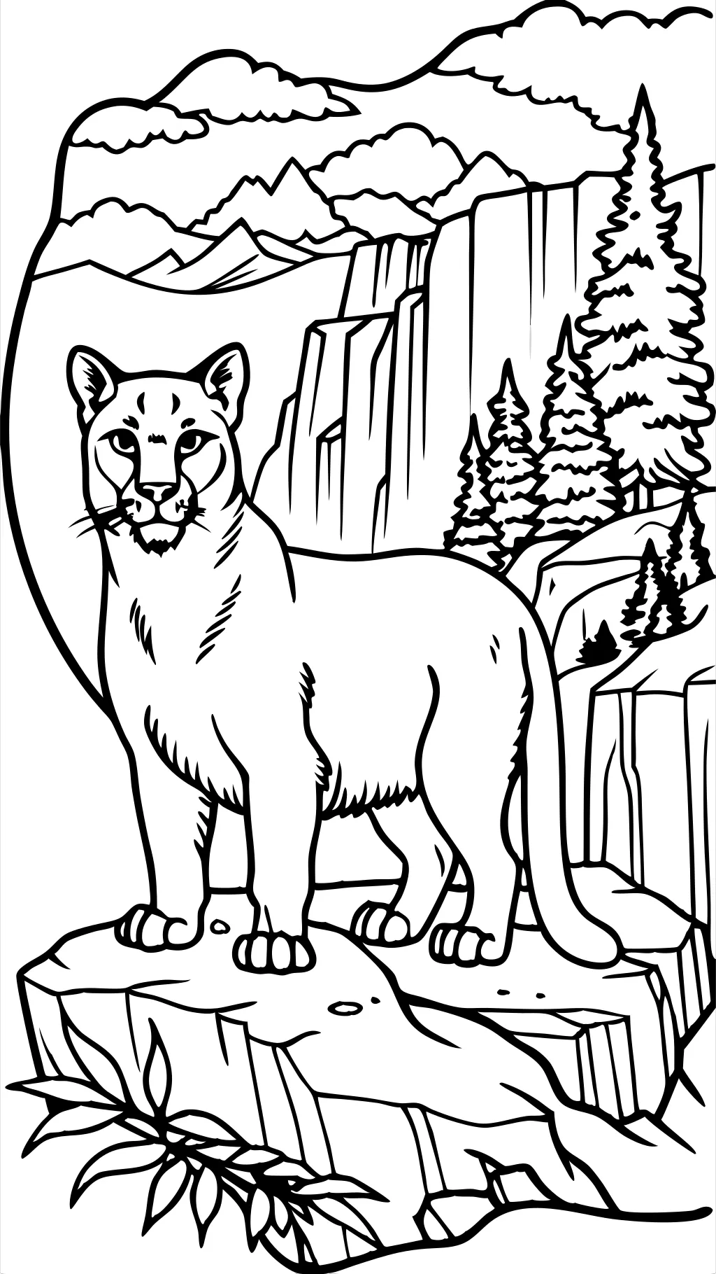 coloriages cougar